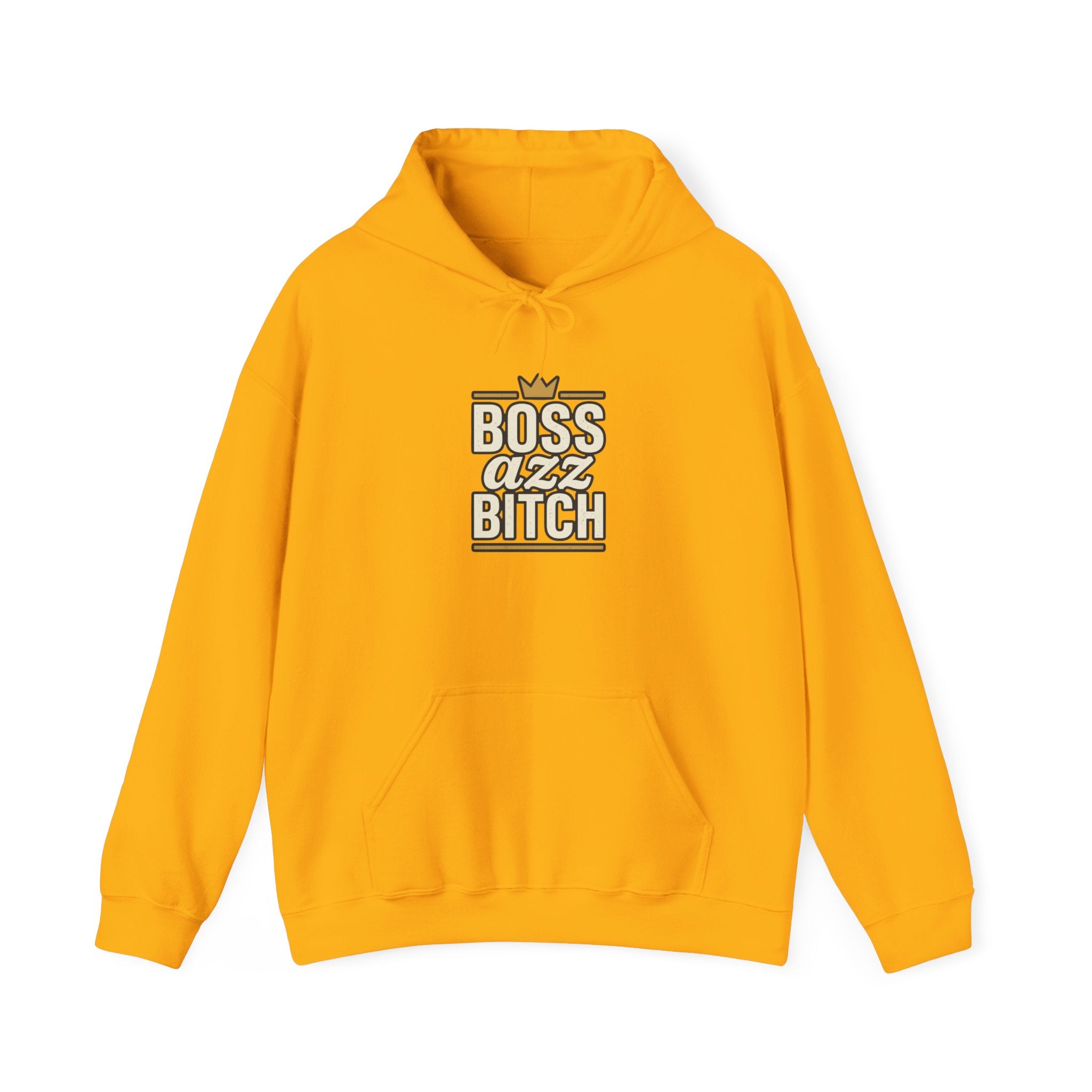 Boss Azz Bitch Hoodie | Bold Script Crown Graphic