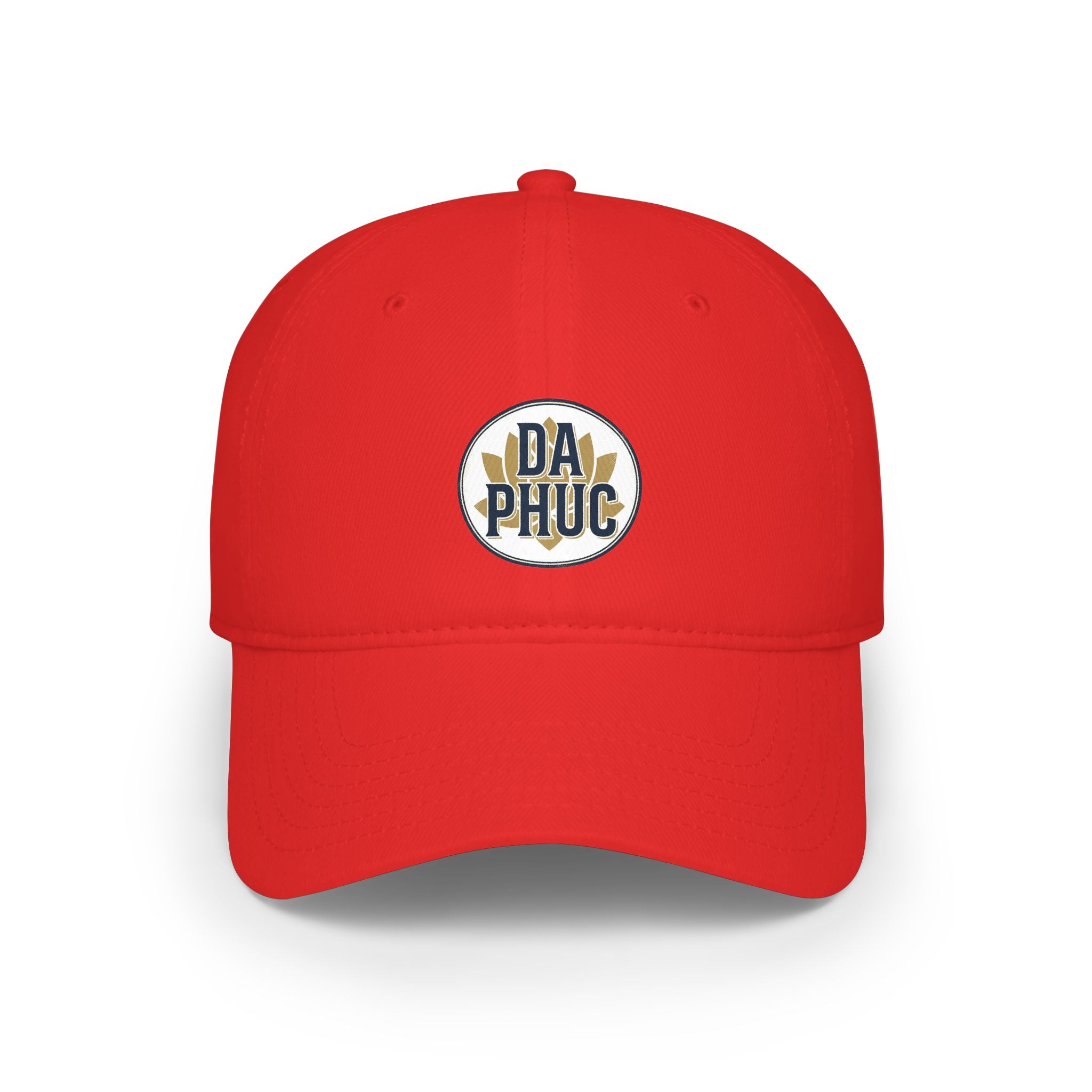 DA PHUC Embroidered Low-Profile Baseball Cap — Casual Red Hat