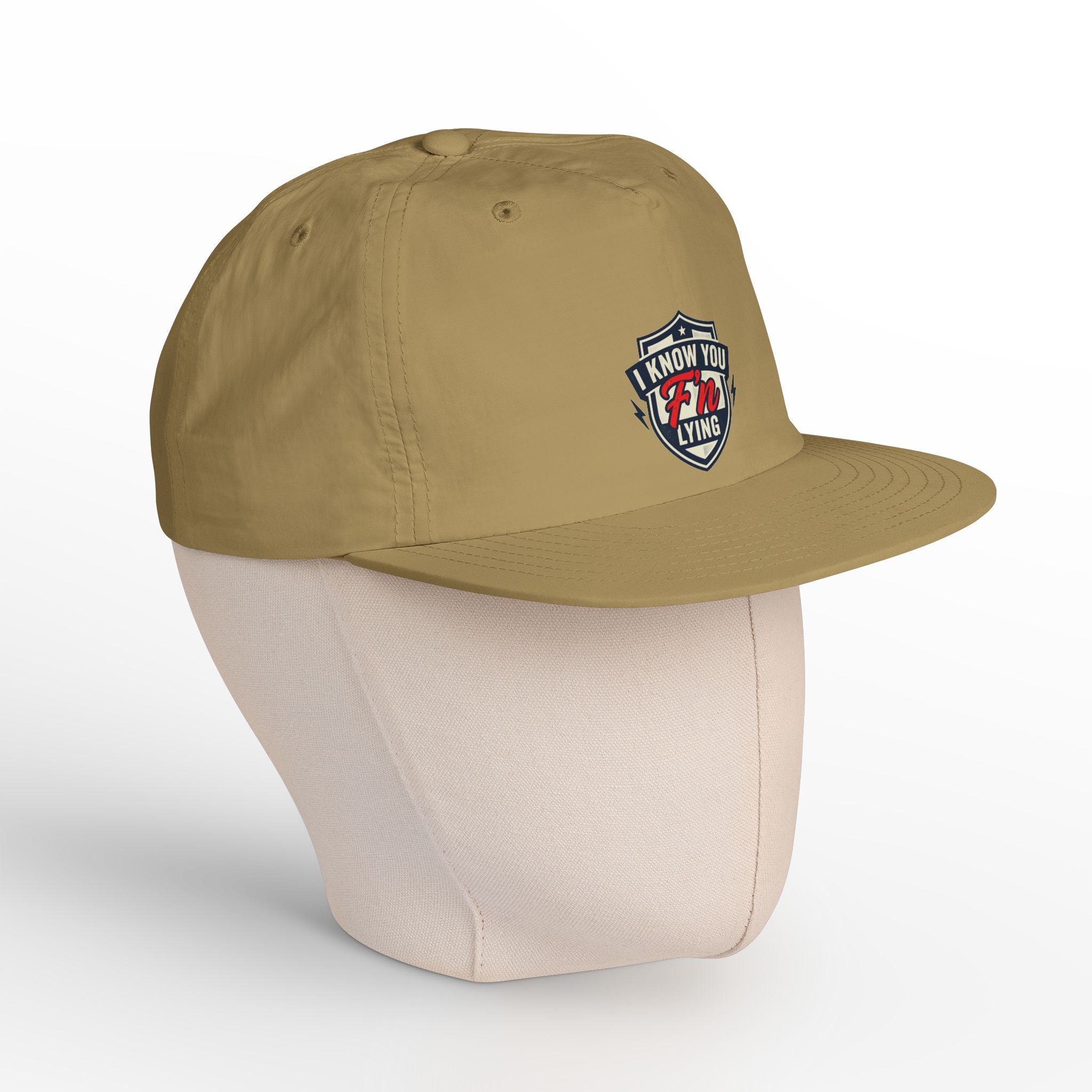 Surf Cap — 'I Know You' Retro Surf Shield Embroidered Hat