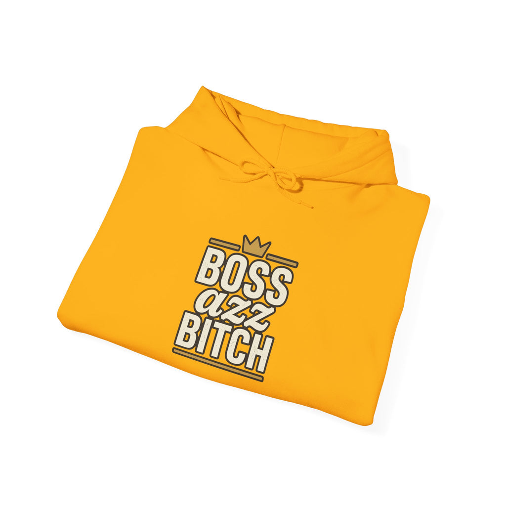 Boss Azz Bitch Hoodie | Bold Script Crown Graphic
