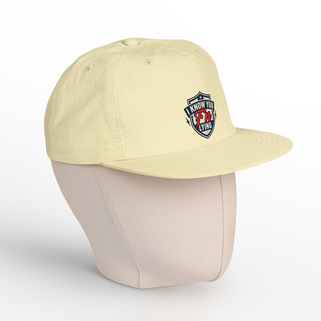 Surf Cap — 'I Know You' Retro Surf Shield Embroidered Hat