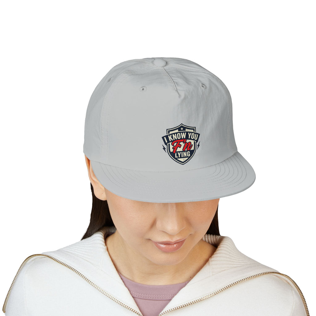 Surf Cap — 'I Know You' Retro Surf Shield Embroidered Hat