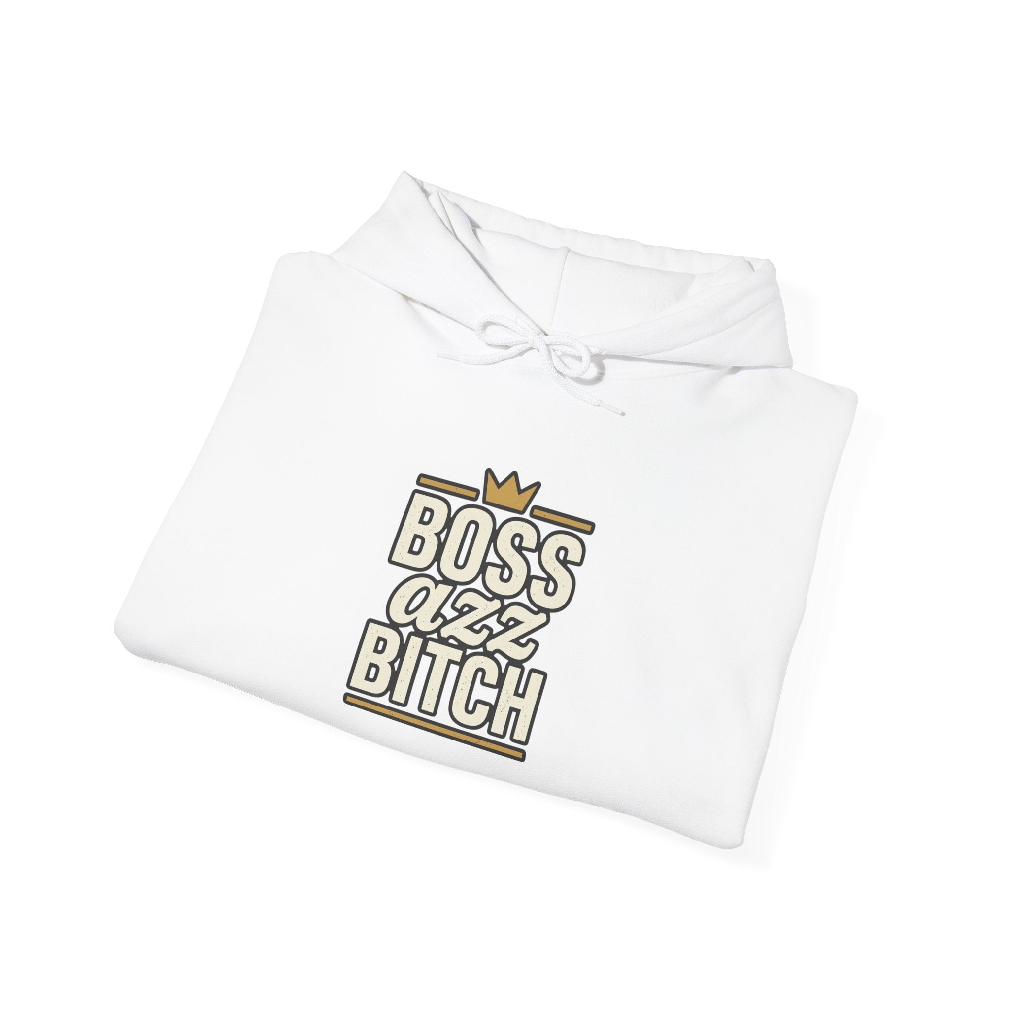 Boss Azz Bitch Hoodie | Bold Script Crown Graphic