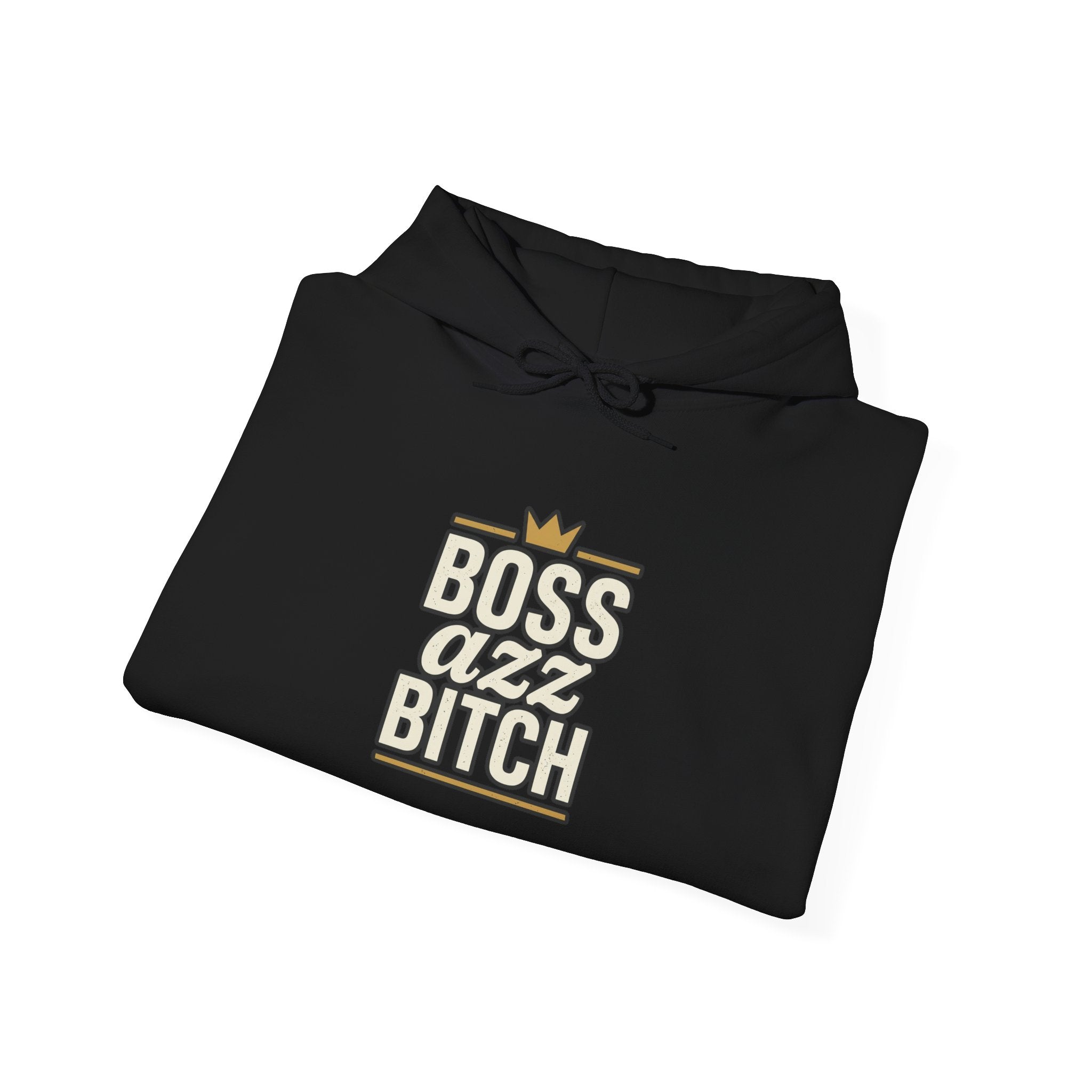 Boss Azz Bitch Hoodie | Bold Script Crown Graphic