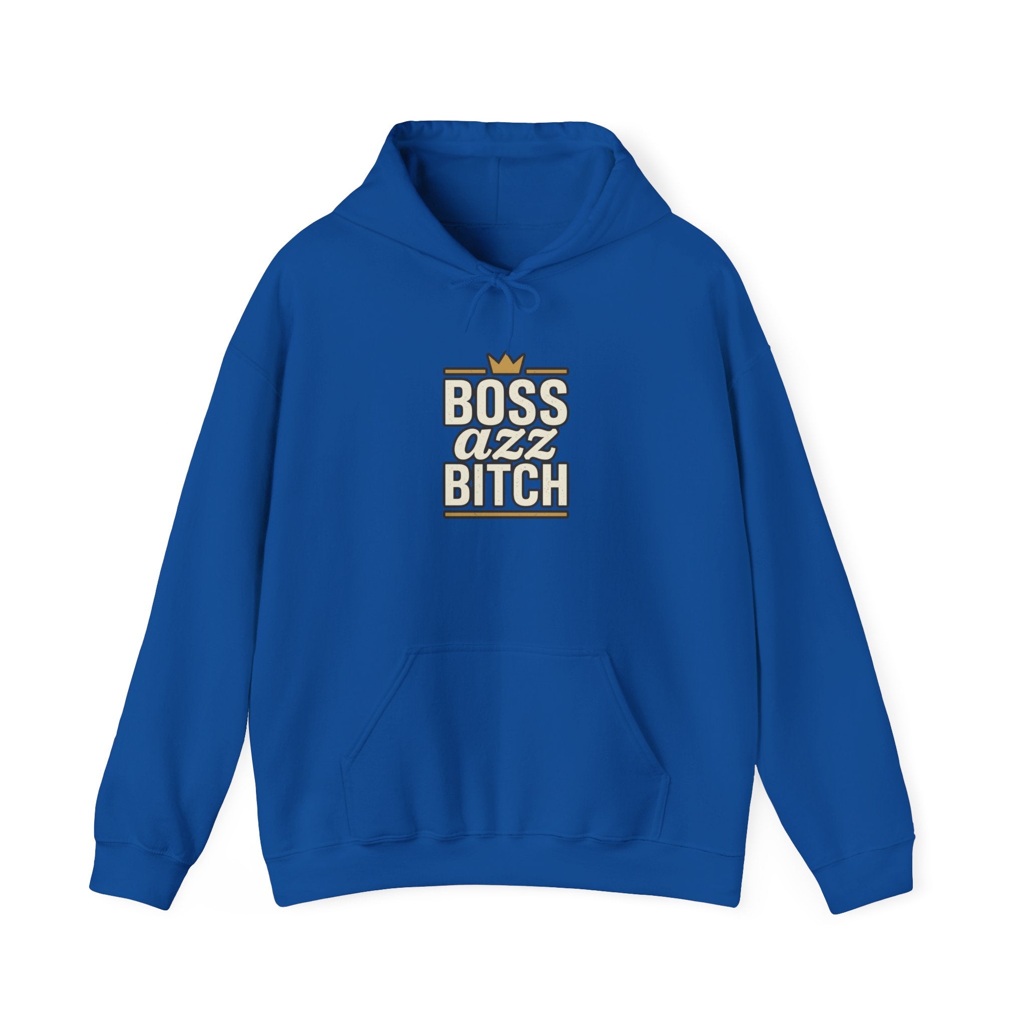 Boss Azz Bitch Hoodie | Bold Script Crown Graphic