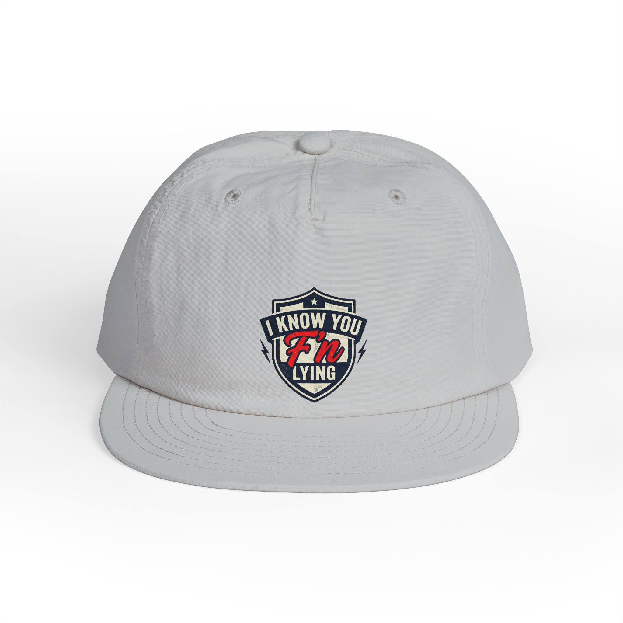 Surf Cap — 'I Know You' Retro Surf Shield Embroidered Hat